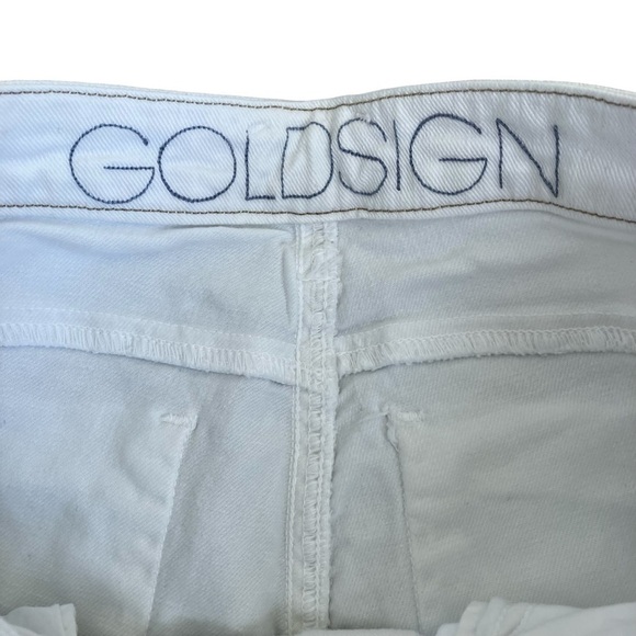 Goldsign ‘Glam’ Ankle Skinny Jeans in White Low Rise Stretchy Minimalist Sz 26 - Picture 8 of 16